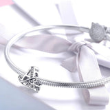 Solid 925 Sterling Silver Vintage Inspired Antique Alphabet Charm