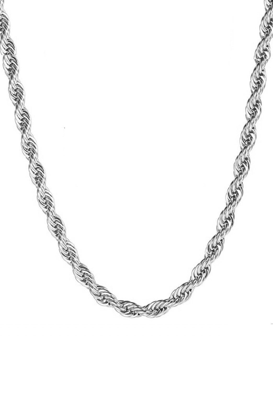 Stephen Oliver Silver Plated Twist Chain Necklace