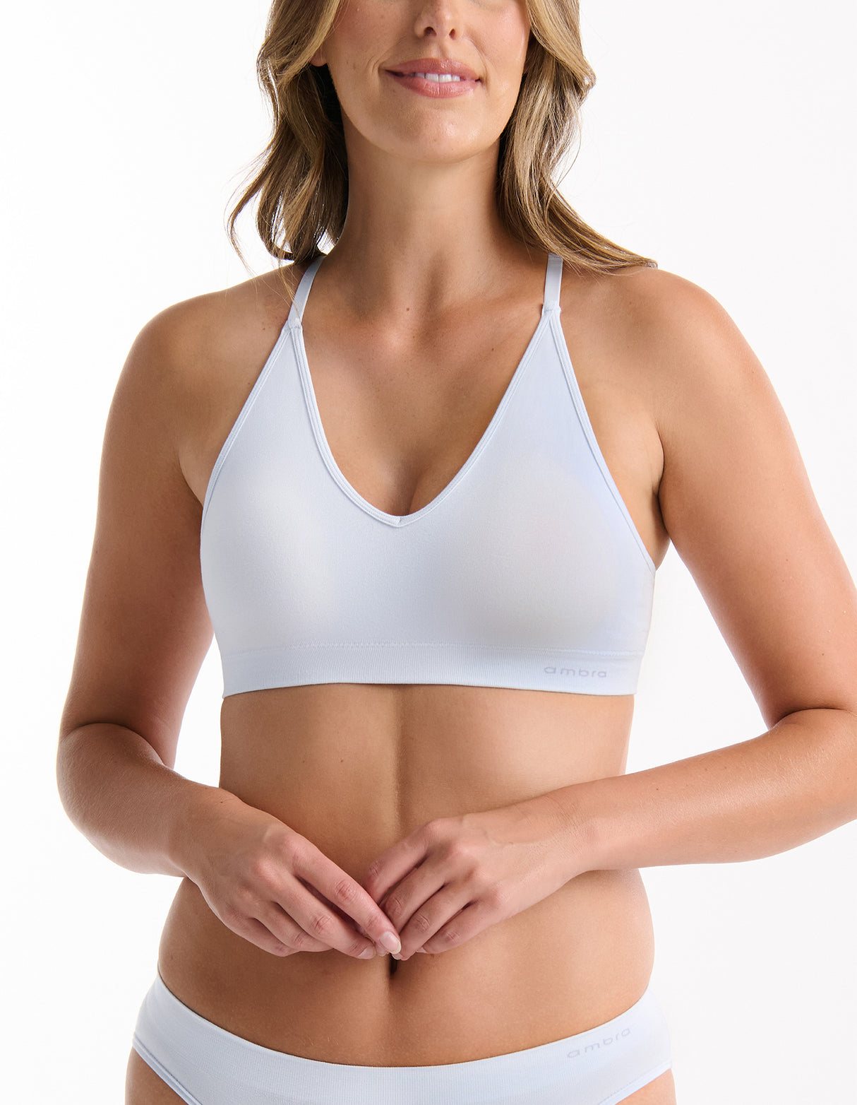 Ambra Pb Triangle Bralette - Aura Blue