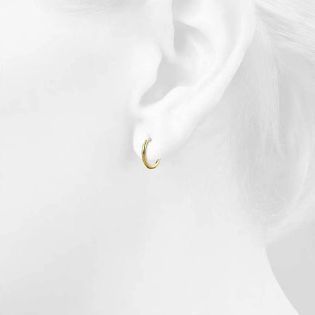 Bullion Gold Circle Gold Dangle Hoop Earrings