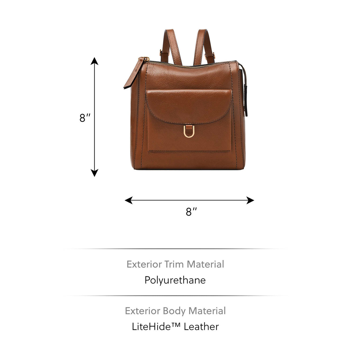 Fossil Parker Brown Backpack