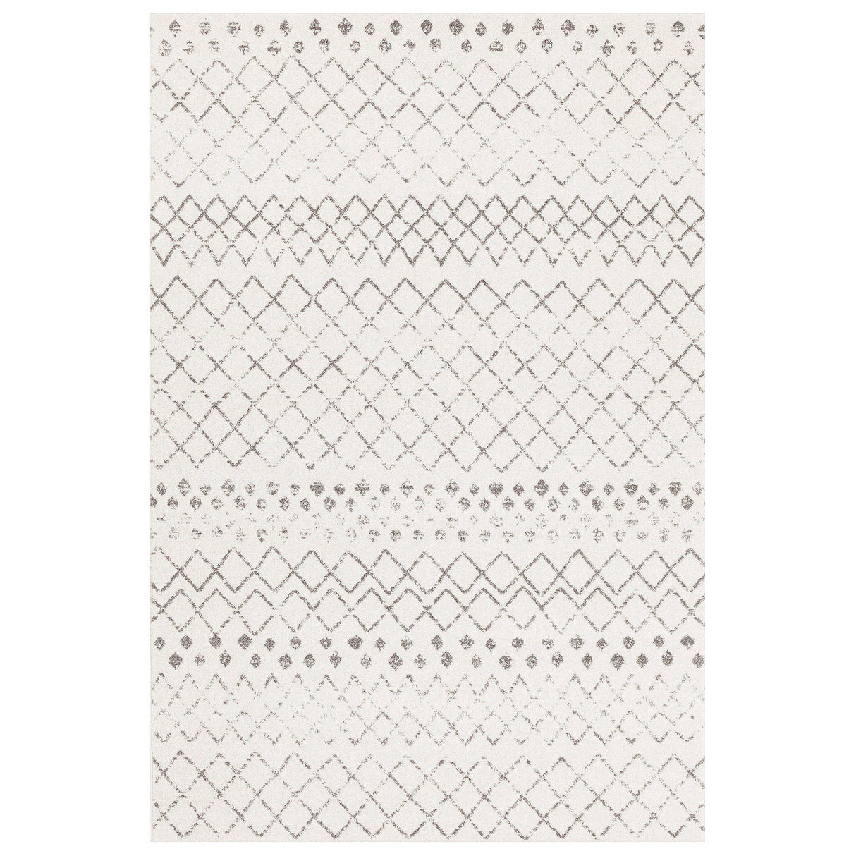 Oasis 454 White Rug