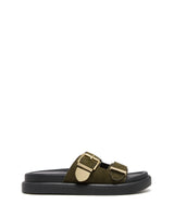 Therapy Paxton Khaki Microsuede