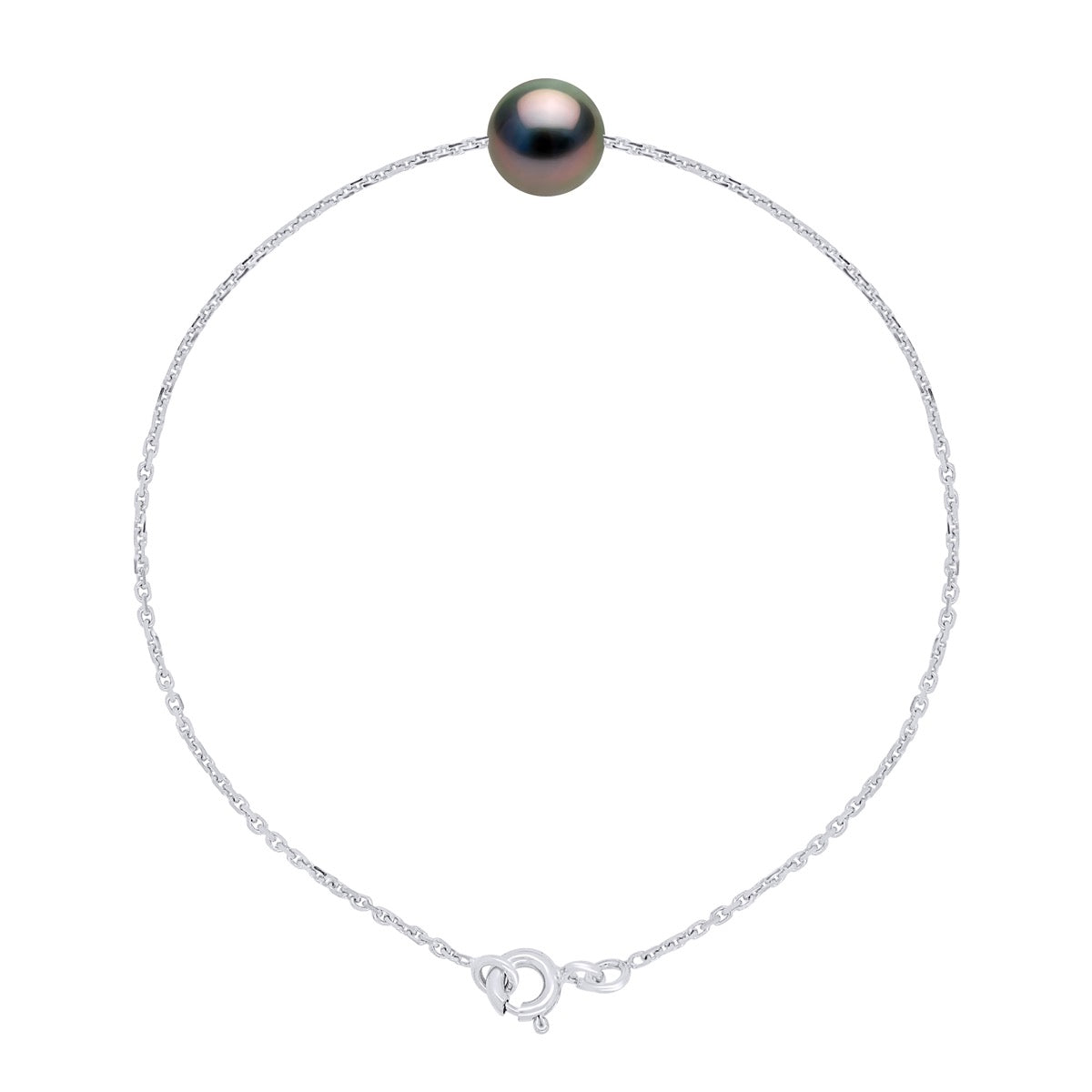 Bracelet Real Cultured Tahiti Pearl Passing Through Round 8-9 mm - Longueur 42 cm