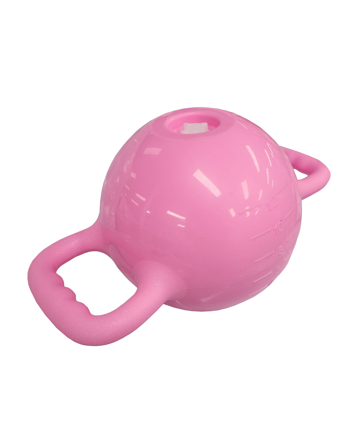 Yoga Fitness Kettlebell Water Filled Adjustable 1-6kg Double Handle Heavy Duty Exercise Kettle Bell - Pink