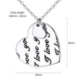 Bullion Gold I Love You Necklace