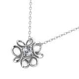 Krystal Couture Daffodil Hologram Short Necklace Embellished with SWAROVSKI Crystals