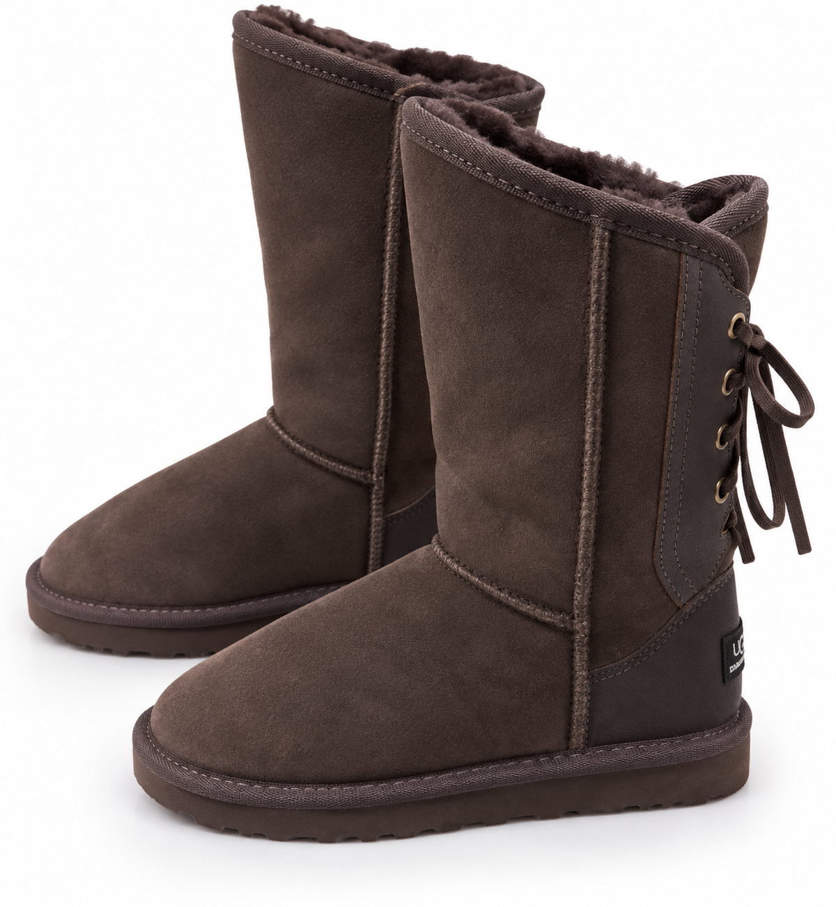 Australian Leather Ugg Classic Long Corset - Chocolate - AU10