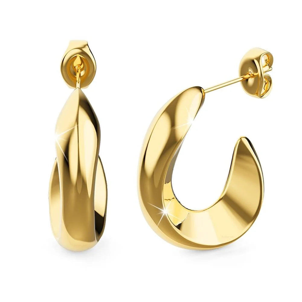 Bullion Gold Precious Gold Stud Earrings