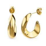 Bullion Gold Precious Gold Stud Earrings