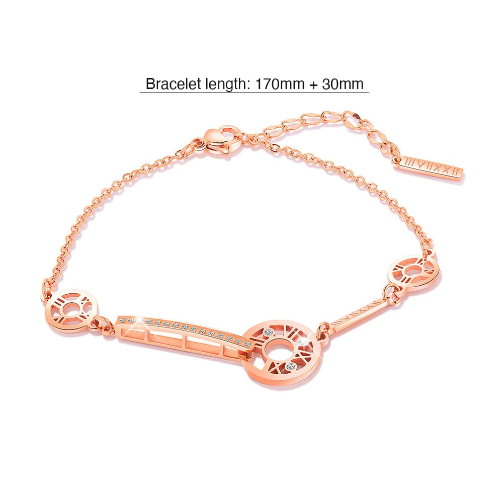 Bullion Gold Eunice Bracelet in Rose Gold