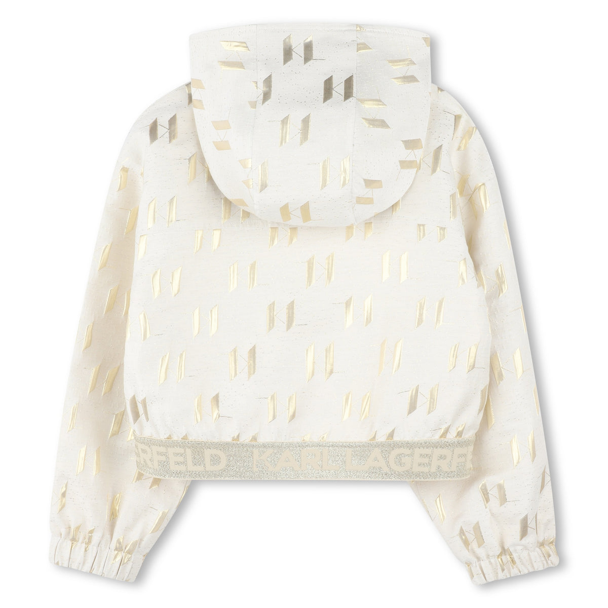 Karl Lagerfeld Girls Fete Musique D3 Hooded Cardigan - Beige