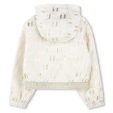 Karl Lagerfeld Girls Fete Musique D3 Hooded Cardigan - Beige