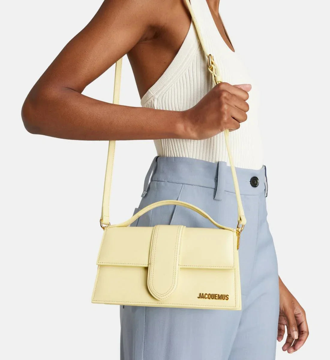 Jacquemus Le Grand Bambino Bag - Pale Yellow