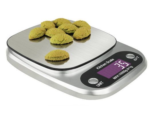 3Kg Stainless Steel Kitchen Scale Backlit Lcd Display 0.1G Graduation Jewelry Platform