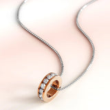 Krystal Couture The Ring Pendant Necklace Embellished with SWAROVSKI Crystals