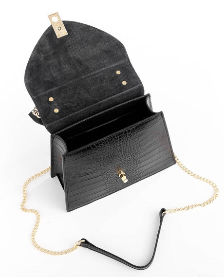 Bosccolo Handbag - Black Croco