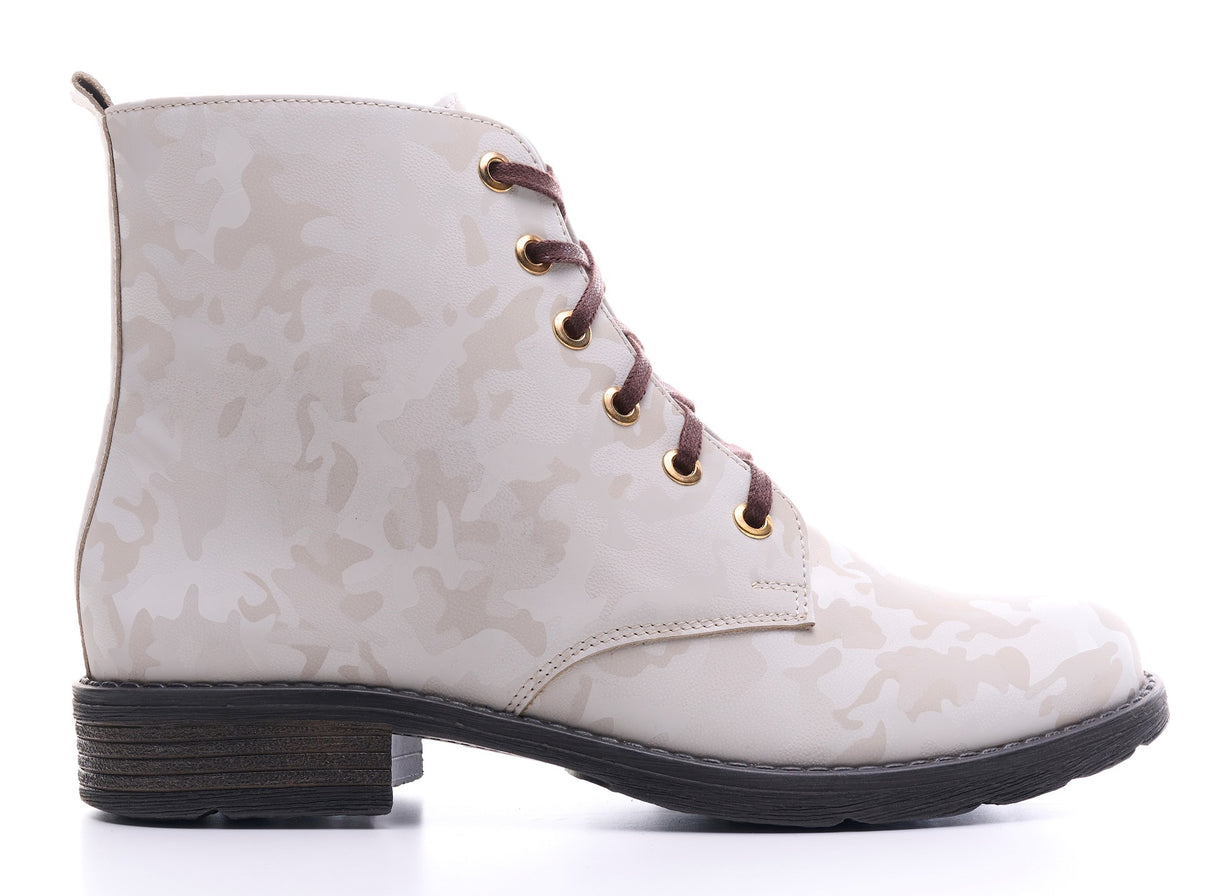 Bosccolo Womens Boots - Beige Camouflage