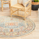Legacy 859 Sky Blue Round Rug