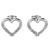 Krystal Couture Innocent Heart Stud Earrings Embellished with SWAROVSKI Crystals