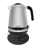 TODO 1.7L Stainless Steel Cordless Kettle Keep Warm Electric Led Water Jug - Silver