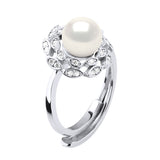 Ring "Flower" Jewelry - Natural White - Longueur 42 cm
