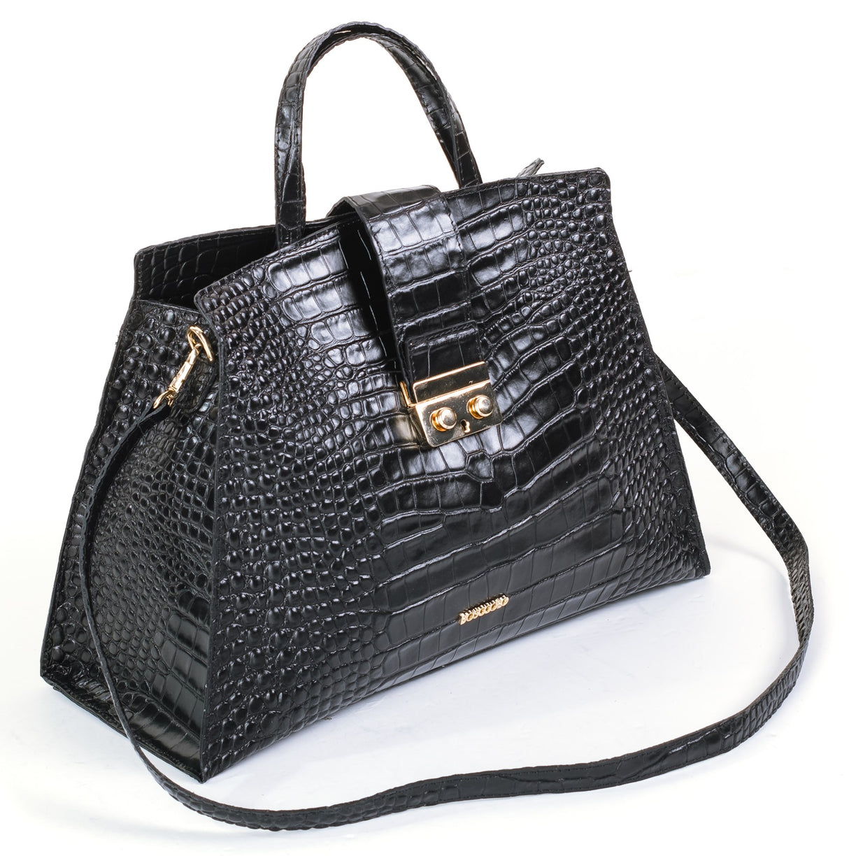 Bosccolo Handbag - Black/Croco