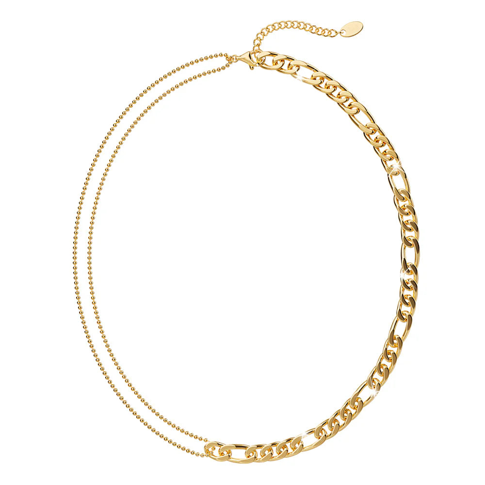 Bullion Gold Classic Figaro Ball Chain Necklace