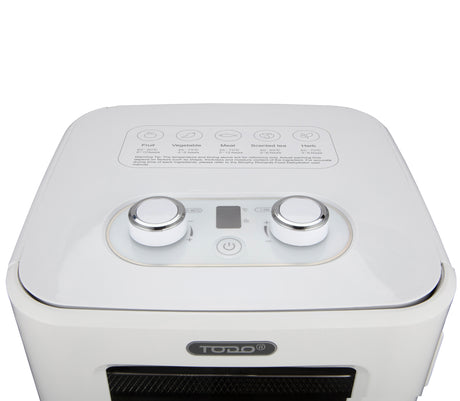 TODO 400W Food Dehydrator Stainless Steel Interior Preserve Yogurt Fruit Dryer Jerky Maker - White