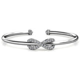 Krystal Couture Infinity Knot Bangle Embellished with SWAROVSKI Crystals