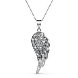 Krystal Couture Fly High with Wing Pendant Necklace in White Gold Embellished with Crystals from SWAROVSKI
