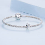 Solid 925 Signature Silver Twisted Bun Charm
