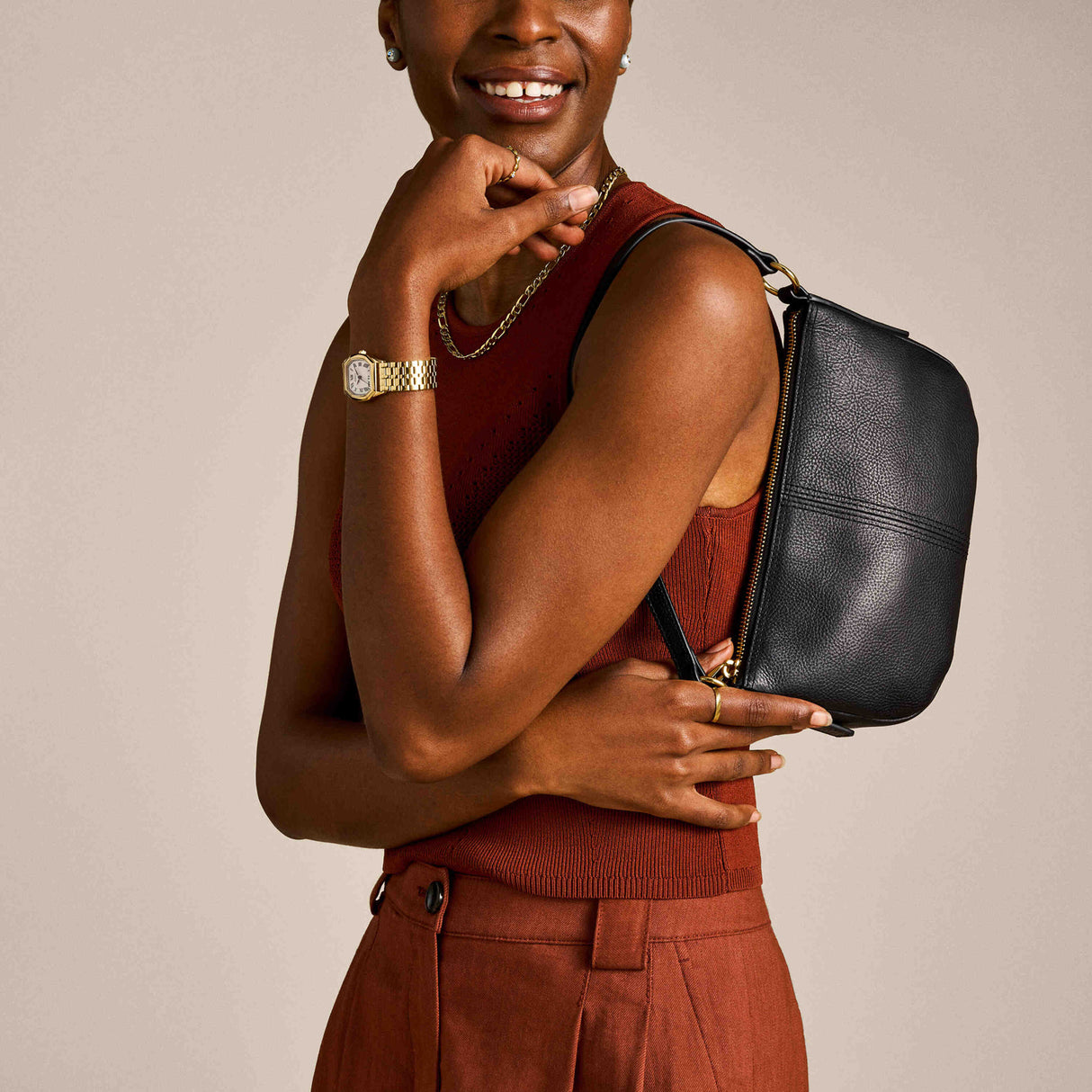 Fossil Jolie Black Small Crossbody Bag