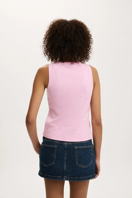Cotton On Women's Bailey Button Detail Vest - Lavendula