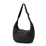 BAMEI Water-Resistant Nylon Crescent Crossbody Bag - Black