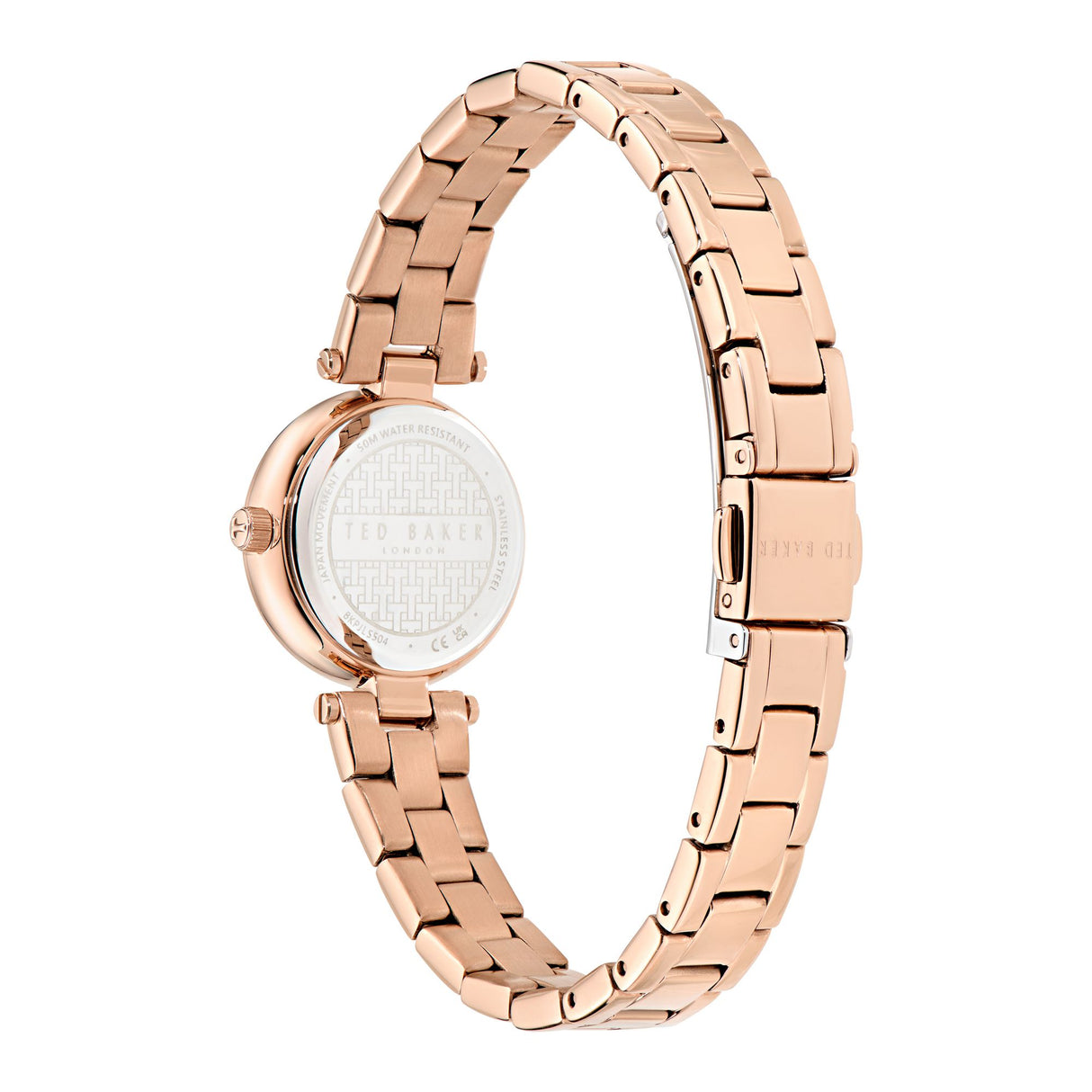 Ted Baker Womens Jolyye Crystal 24mm Rose Gold-Tone Bracelet Watch