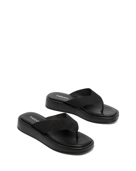 Therapy Veda Black Faux Suede