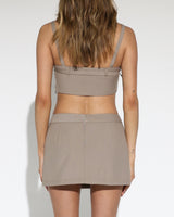 BY.DYLN Arlo Mini Skirt - Taupe