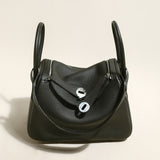 Solano Top-Grain TC Leather Shoulder Bag - Black