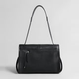 Vintage Leather Messenger Bag – Flap-Top Crossbody Shoulder Bag