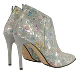 Bosccolo Womens Boots - Flowers On Grey