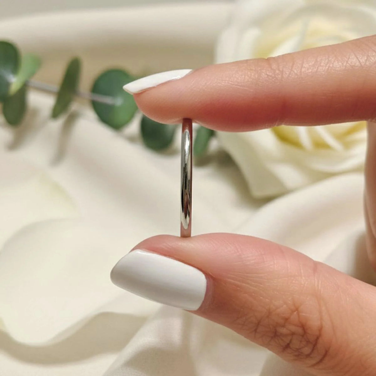 Bullion Gold Rheda Classic Tubular Ring in Silver