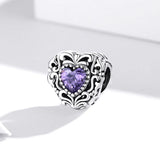 Solid 925 Sterling Silver Mesmerise Love in Iris Pandora Inspired Bead Charm