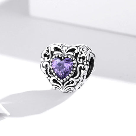 Solid 925 Sterling Silver Mesmerise Love in Iris Pandora Inspired Bead Charm