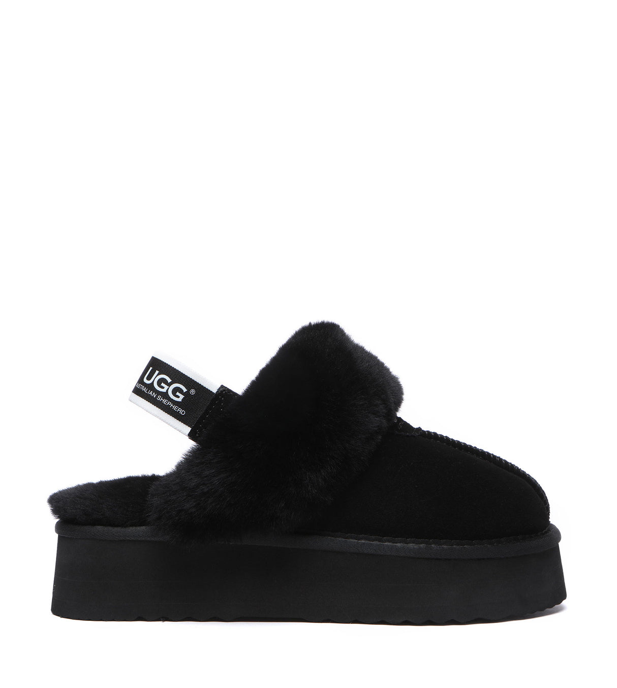 Australian Shepherd UGG Waffle Platform - Black