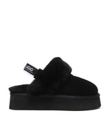 Australian Shepherd UGG Waffle Platform - Black