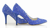 Bosccolo Womens Spike Heels Milti 2169 - Blue/White