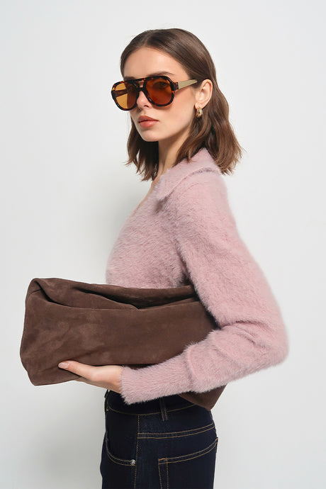 Madison The Label Lucy Knit Cardigan - Dusty Pink