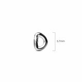 Solid 925 Sterling Silver Initial Alphabet Personalised Stud Earrings