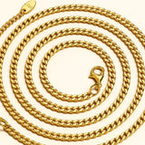 Bullion Gold Estelle Chain Link Gold Plated Necklace